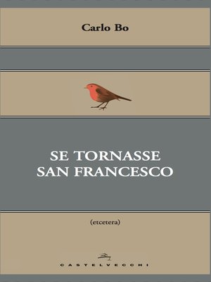 cover image of Se tornasse san Francesco